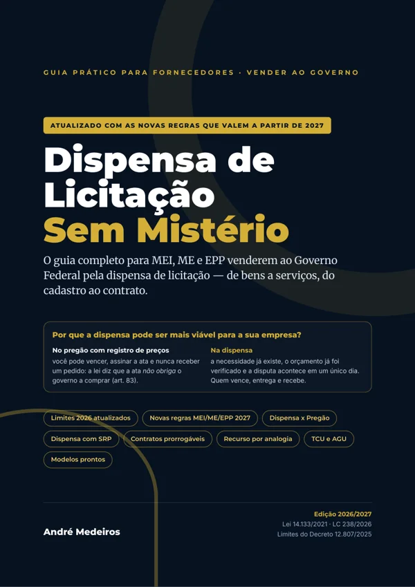 Capa do Dispensa de Licitação Sem Mistério